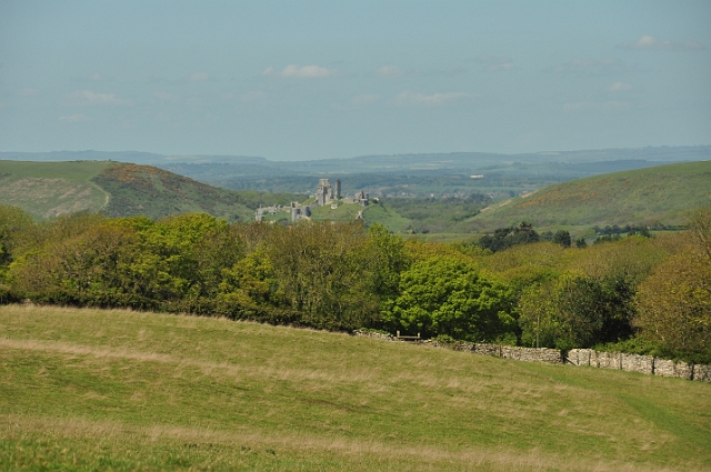 13 05 15_4055.JPG - ISLE OF PURBECK, DORSET - SPRING 2015 - LOOKING OVER TO CORFE CASTLE